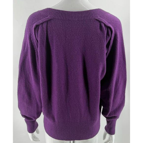 Cabi Womens Luxury V Neck Pullover Slouch Sweater Size Small Purple Style 4098 - Picture 6 of 7